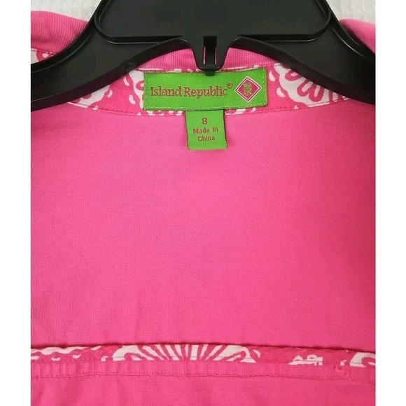Island Republic ~Woman Size 8~ Pink Lightweight Casual Jacket/Shacket Unlined. - Picture 2 of 9